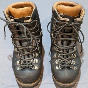 Awesome SCARPA Guide Hiking Boot 71777 Made Italy Black/Brown Leather Vibram